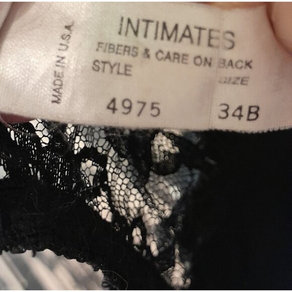 Vintage RARE Christian Dior 34B Satin & Lace Bustier Corset Boudoir Pinup Gothic - Picture 5 of 6